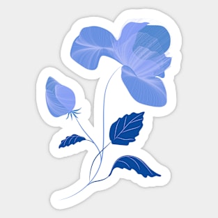 Blue rose Sticker